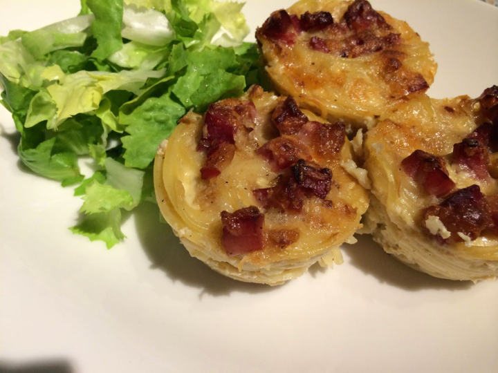 Rezeptbild: Spaghetti Carbonara Muffins